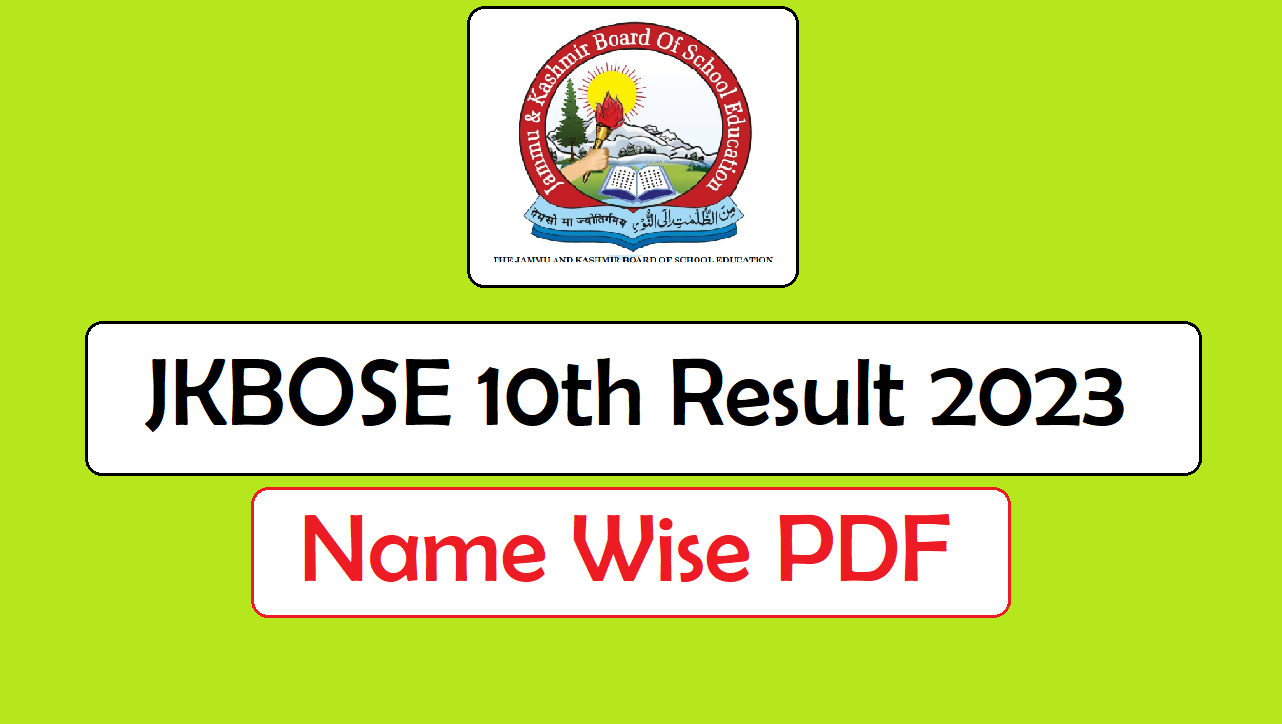 JKBOSE Declared Reevaluation Result of (10th Class) Annual, Regular